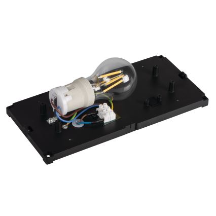 Ulkoseinävalaisin LERTO 1xE27/15W/230V IP54 musta