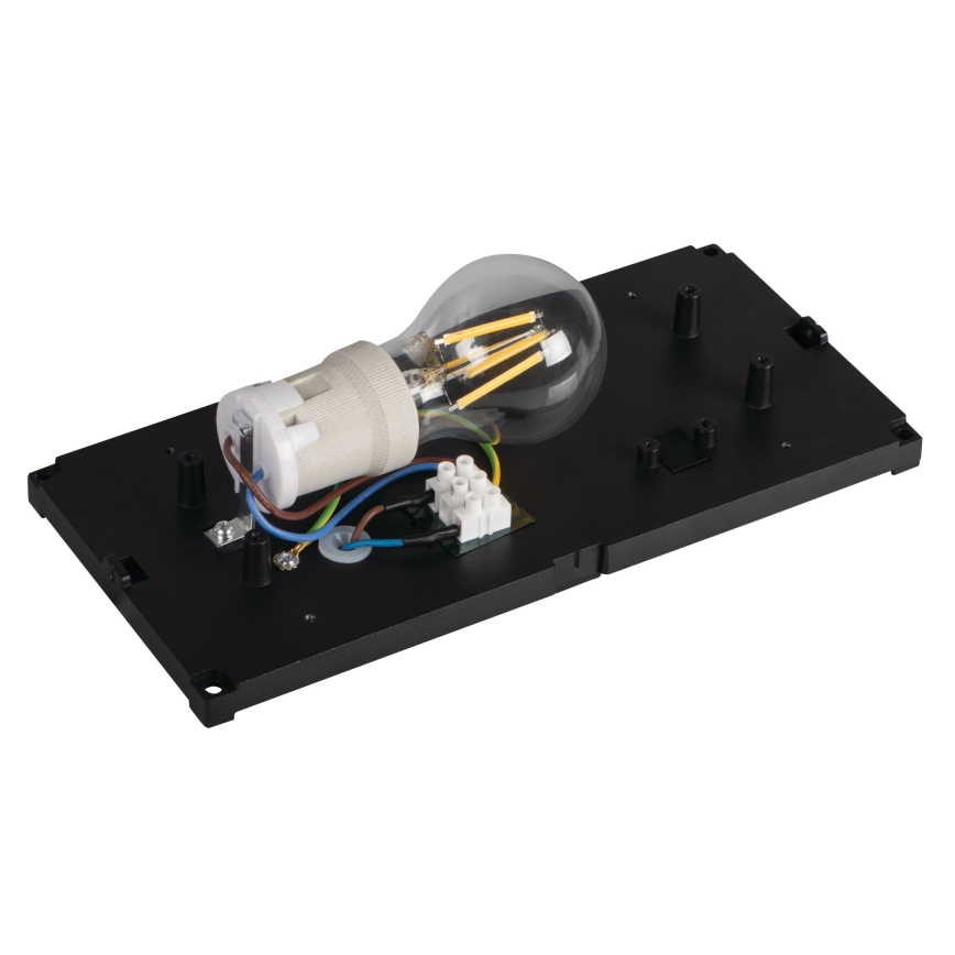 Ulkoseinävalaisin LERTO 1xE27/15W/230V IP54 musta