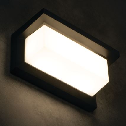 LED-ulko-seinävalaisin LERTO LED/12W/230V IP54 musta