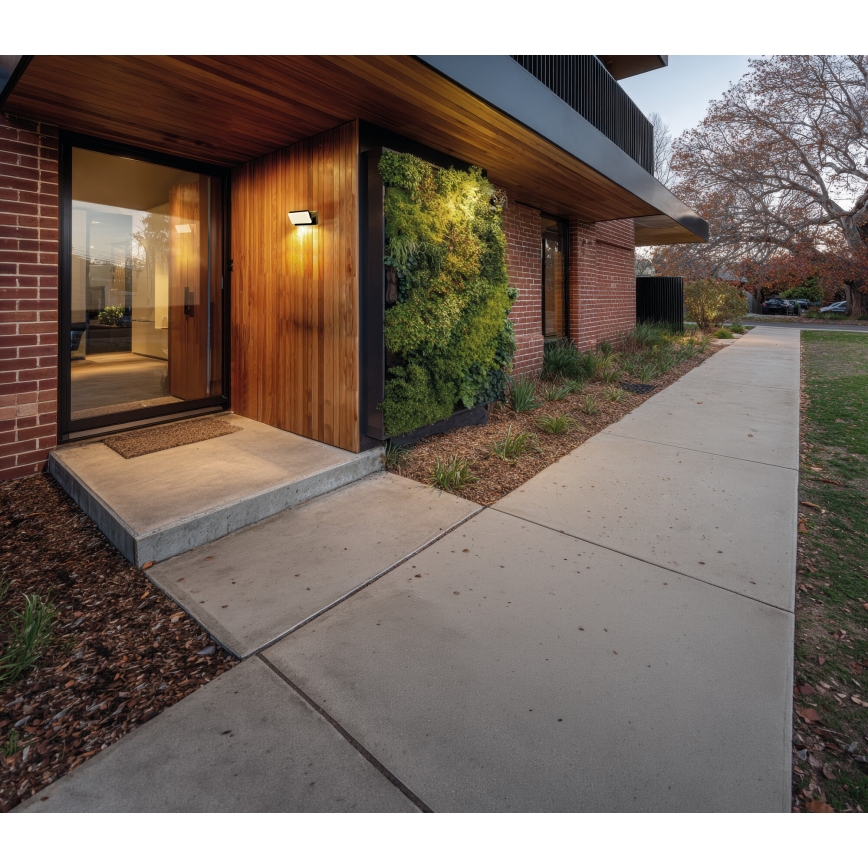 LED-ulkoseinävalaisin XERTO LED/20W/230V 3000/4000/6500K IP65 musta