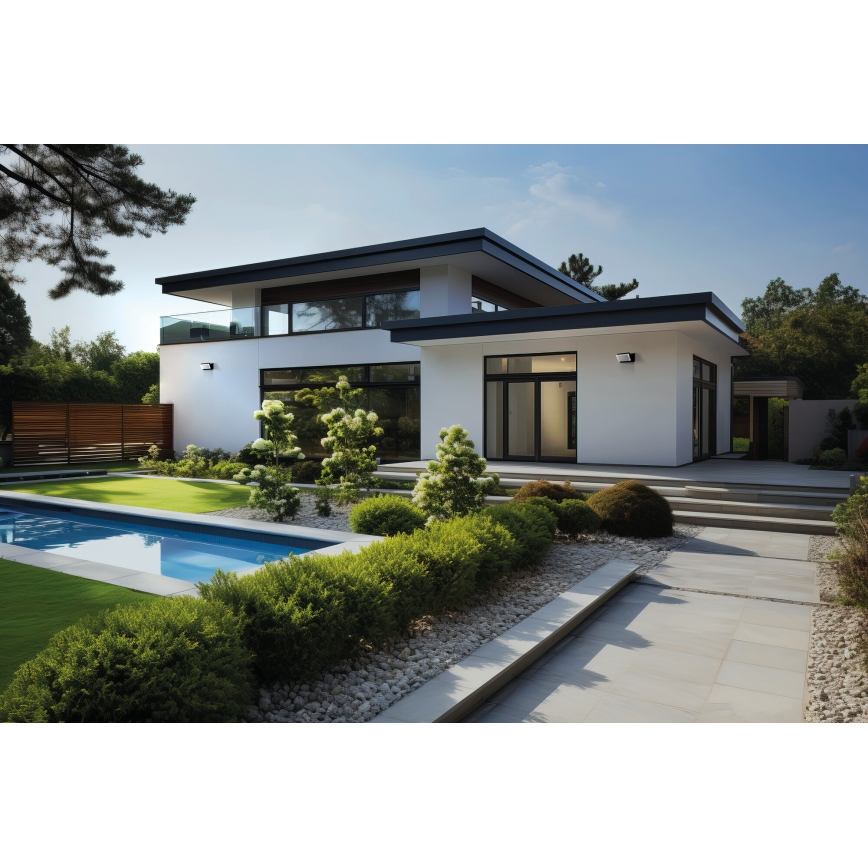 LED-ulkoseinävalaisin XERTO LED/20W/230V 3000/4000/6500K IP65 musta