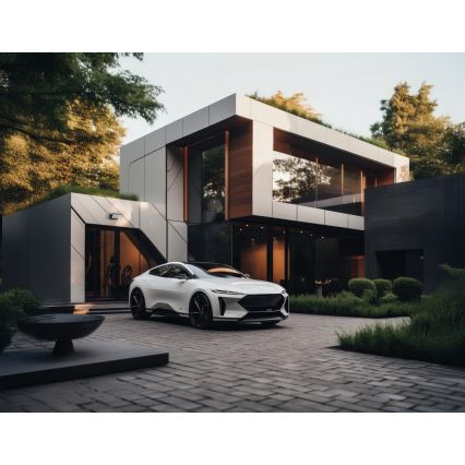 LED-ulkoseinävalaisin XERTO LED/20W/230V 3000/4000/6500K IP65 musta