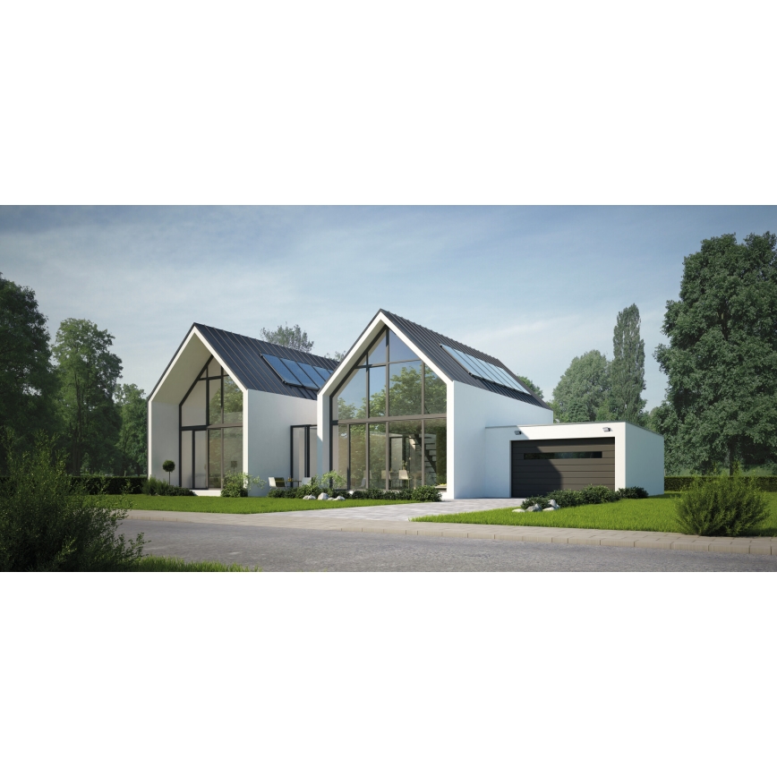 LED-ulkoseinävalaisin liiketunnistimella ja hämäräkytkimellä XERTO LED/20W/230V 3000/4000/6500K IP44 musta