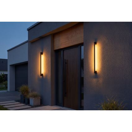 LED-ulkoseinävalaisin YALTE LED/8,5W/230V 3000/4000/6500K 93 cm IP54 musta