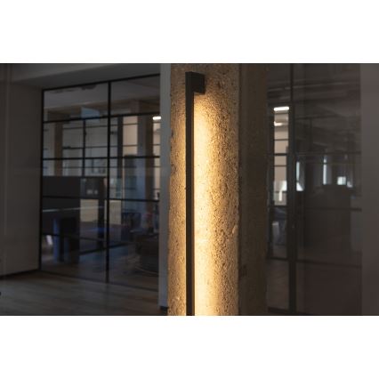 LED-ulkoseinävalaisin YALTE LED/12W/230V 3000/4000/6500K 123 cm IP54 musta