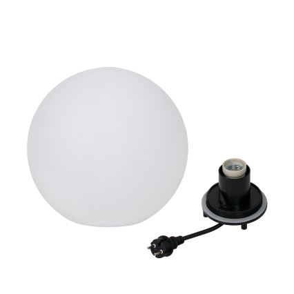 Ulkovalaisin STONO 1xE27/20W/230V, Ø 30 cm, IP65, valkoinen