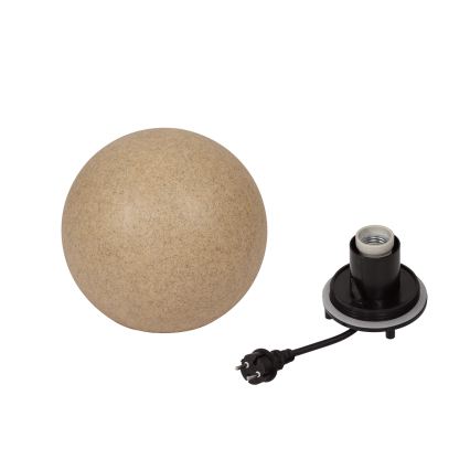 Ulkovalaisin STONO 1xE27/15W/230V, halkaisija 20 cm, IP65, beige
