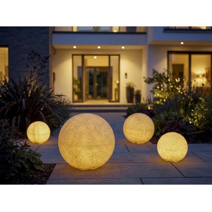 Ulkovalaisin STONO 1x E27/20W/230V, halkaisija 40 cm, IP65, beige