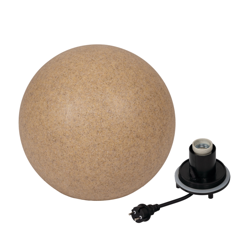 Ulkovalaisin STONO 1x E27/20W/230V, halkaisija 40 cm, IP65, beige