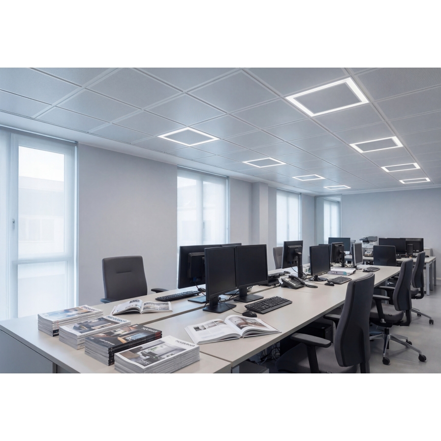 LED-alakaton kehys AVAR LED/32W/230V 3000/4000/6000K 60x60 cm UGR19