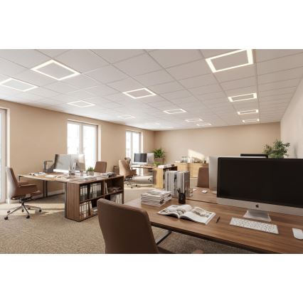 LED-alakaton kehys AVAR LED/32W/230V 3000/4000/6000K 60x60 cm UGR19