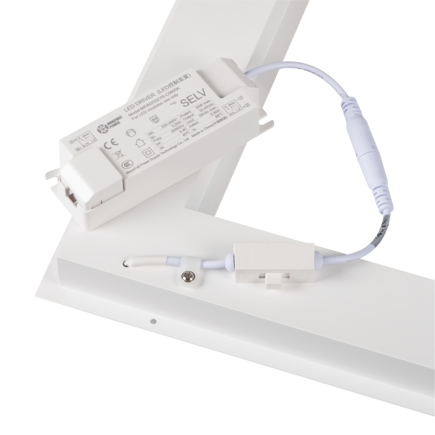 LED-alakaton kehys AVAR LED/32W/230V 3000/4000/6000K 60x60 cm UGR19