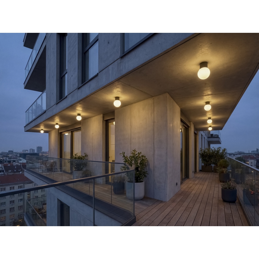 Ulkokohdevalaisin STONO 1xE27/15W/230V IP65 antrasiitti