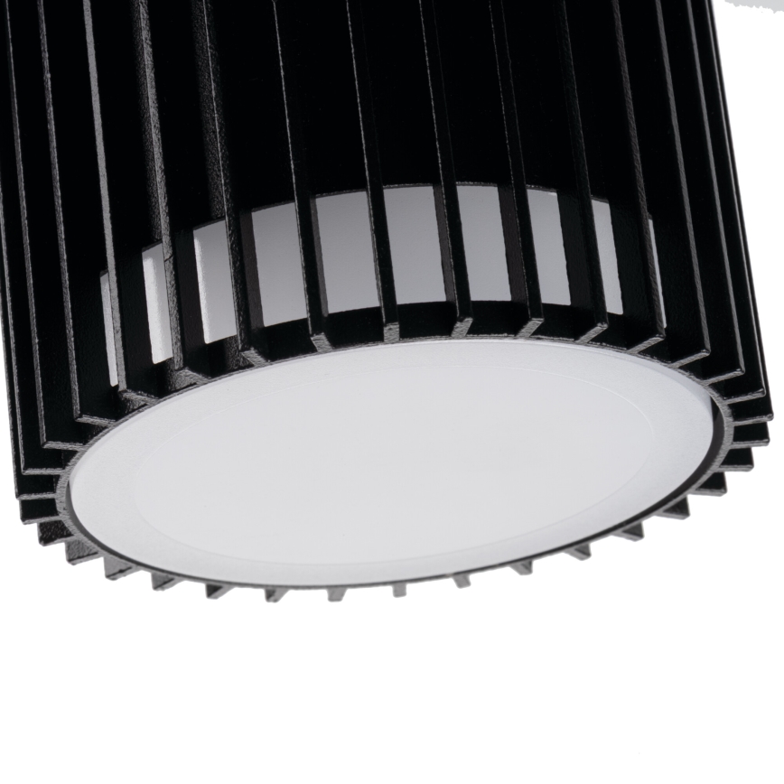 Ulkoseinäspotti RADILO 2xGU10/11W/230V IP44, liiketunnistimella ja hämäräkytkimellä, musta