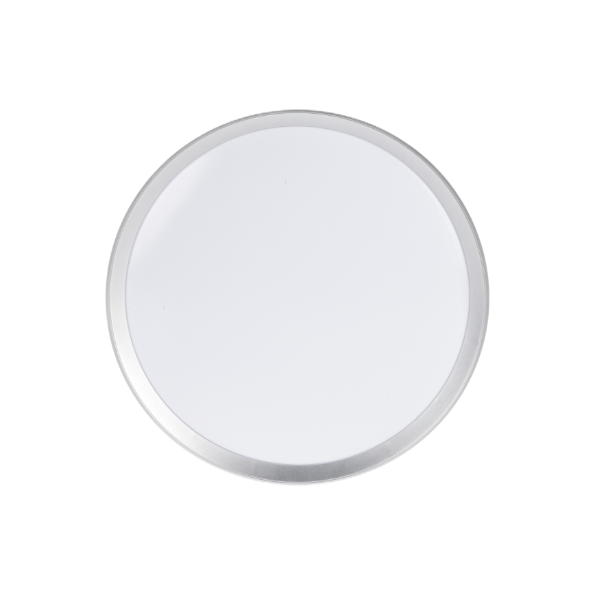 Himmennettävä LED-kattovalaisin LIXAN LED/47W/230V 3000-6500K Ø 38,6 cm valkoinen/hopea + kaukosäädin