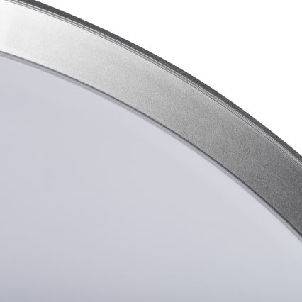 Himmennettävä LED-kattovalaisin LIXAN LED/47W/230V 3000-6500K Ø 38,6 cm valkoinen/hopea + kaukosäädin