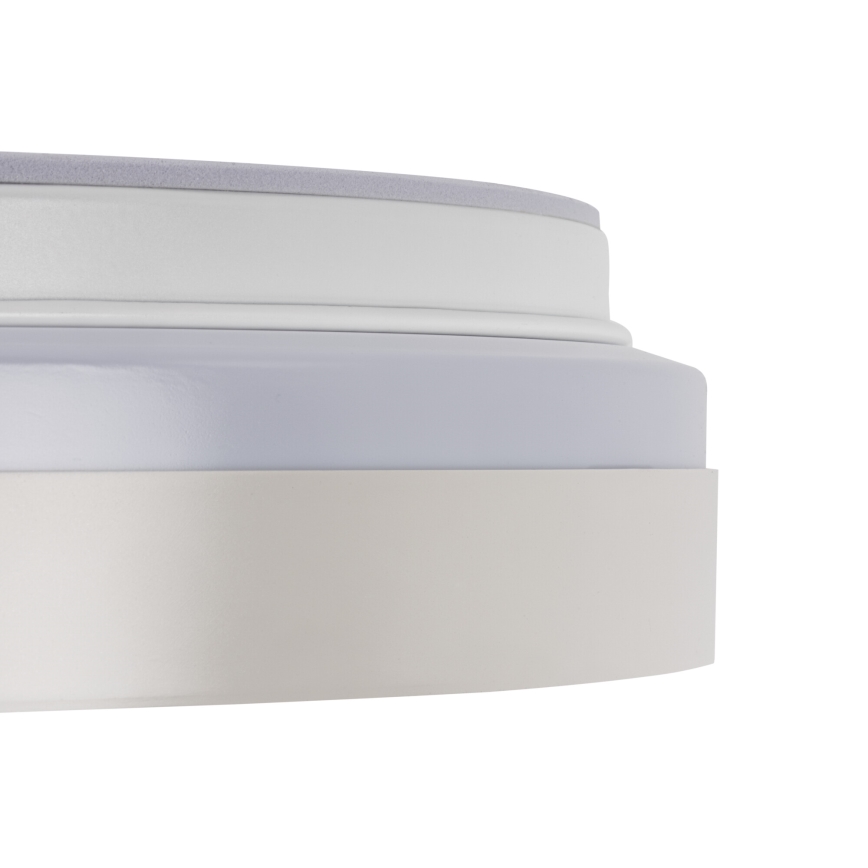 Himmennettävä LED-kattovalaisin LIXAN LED/47W/230V 3000-6500K Ø 38,6 cm valkoinen/hopea + kaukosäädin