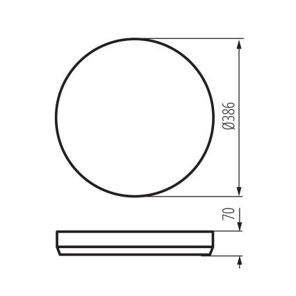 Himmennettävä LED-kattovalaisin LIXAN LED/47W/230V 3000–6500K Ø 38,6 cm valkoinen/musta + kaukosäädin