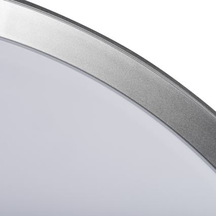 LED Himennettävä kattovalaisin LIXAN LED/65W/230V 3000-6500K halkaisija 48,6 cm valkoinen/hopea + kaukosäädin