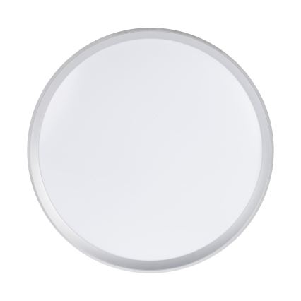 LED Himennettävä kattovalaisin LIXAN LED/65W/230V 3000-6500K halkaisija 48,6 cm valkoinen/hopea + kaukosäädin