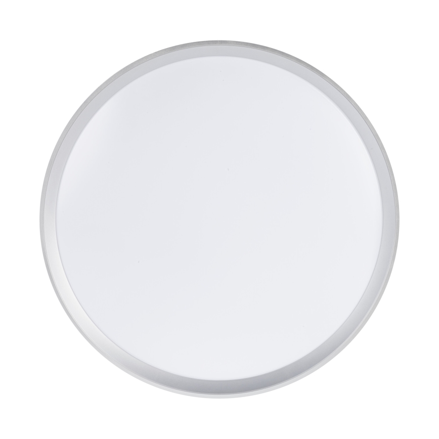 LED Himennettävä kattovalaisin LIXAN LED/65W/230V 3000-6500K halkaisija 48,6 cm valkoinen/hopea + kaukosäädin