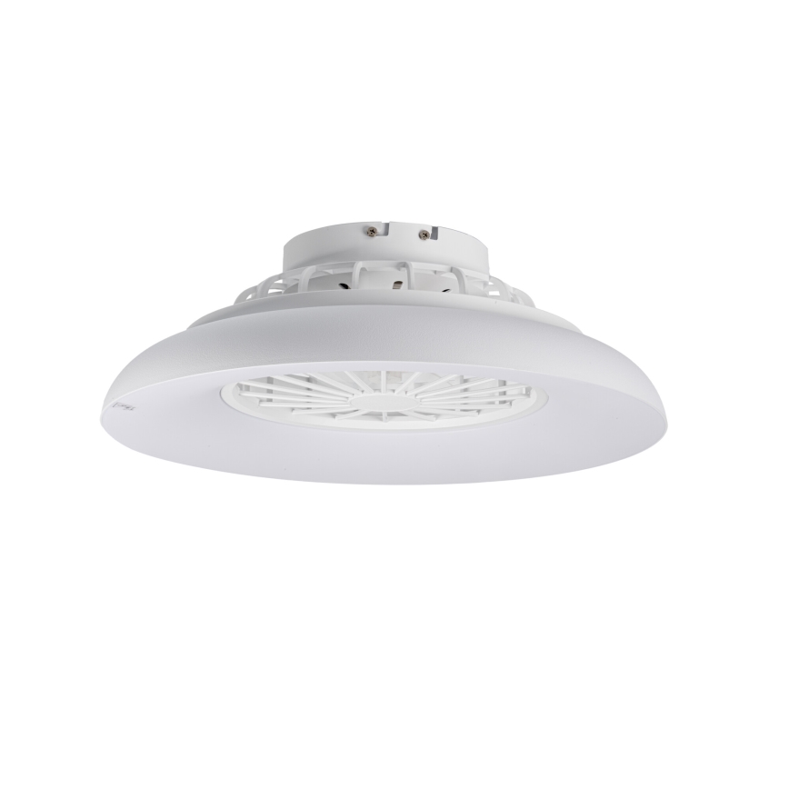 LED RGBW himmennettävä kattovalaisin tuulettimella PLAVE PAN LED/24W/230V 3000-6500K halkaisija 48,5 cm valkoinen + kaukosäädin