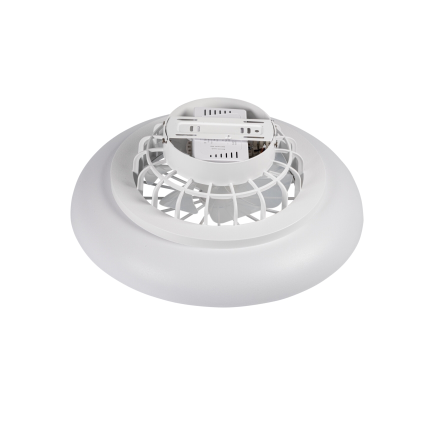 LED RGBW himmennettävä kattovalaisin tuulettimella PLAVE PAN LED/24W/230V 3000-6500K halkaisija 48,5 cm valkoinen + kaukosäädin