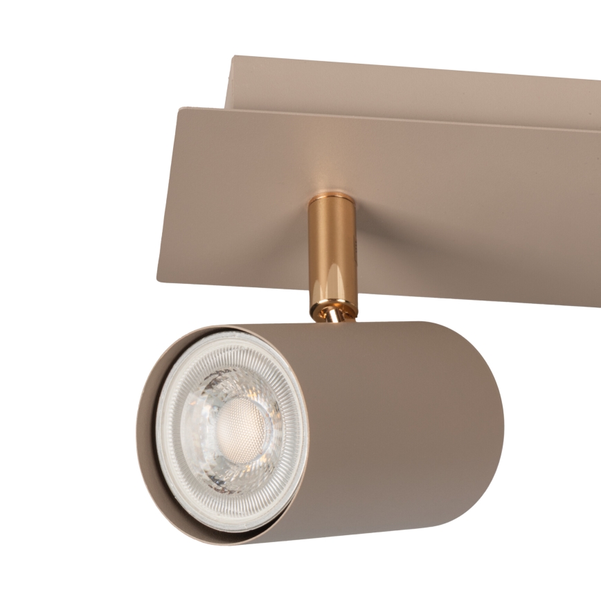 Kohdevalaisin EVALO 2xGU10/10W/230V beige/kultainen