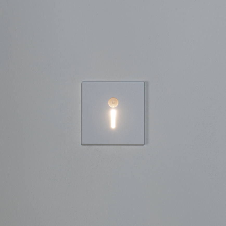 LED-porrasvalaisin liiketunnistimella ja hämäräkytkimellä MAGNIK LED/1,7W/230V 2700/3300/3900/4600/5700K valkoinen kulmikas