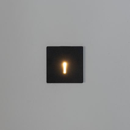 LED-porrasvalaisin MAGNIK LED/1,7W/230V 2700/3300/3900/4600/5700K musta neliömäinen