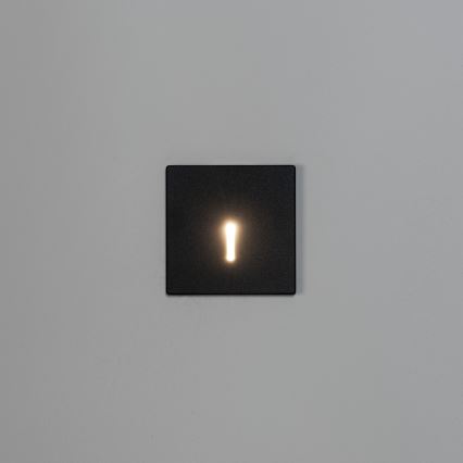 LED-porrasvalaisin MAGNIK LED/1,7W/230V 2700/3300/3900/4600/5700K musta neliömäinen