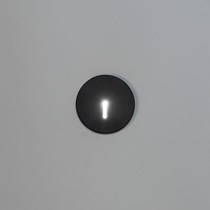 LED-portaiden valaisin MAGNIK LED/1,7W/230V 2700/3300/3900/4600/5700K musta pyöreä