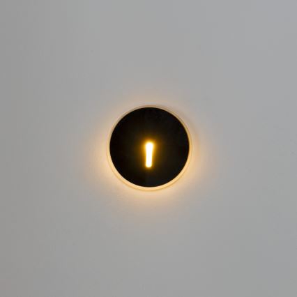 LED-porrasvalaisin MAGNIK LED/1,7W/230V 2700/3300/3900/4600/5700K musta pyöreä