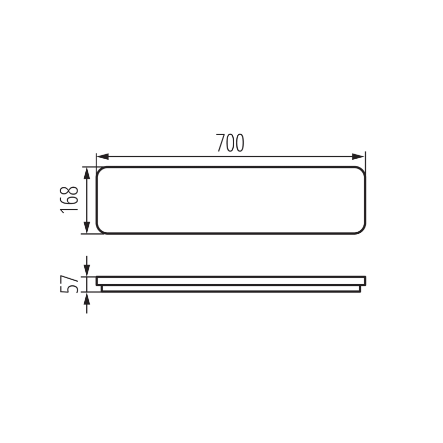 LED-kattovalaisin LINCEA LED/15/20/24W/230V 3000/4000/6500K IK08 IP40