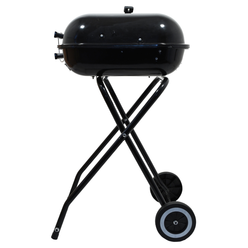 Kannettava hiiligrilli musta