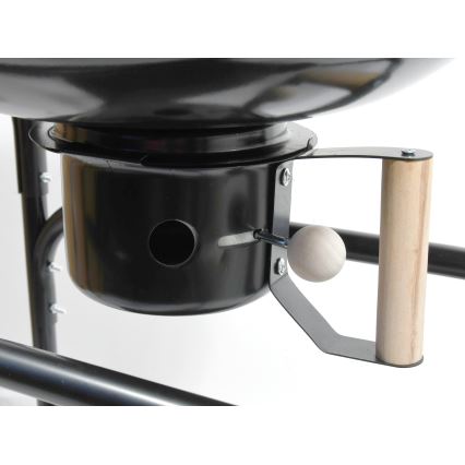 Kannettava hiiligrilli musta/puinen