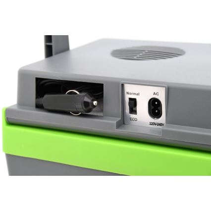 Kannettava jäähdytyslaatikko 22 l 55W/12V/230V harmaa/vihreä