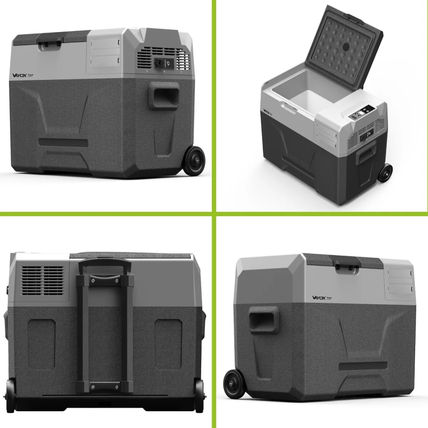 kannettava jääkaappi autoon LCD-näytöllä 40 l 230V/12V/24V musta