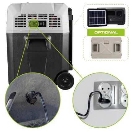 kannettava jääkaappi autoon LCD-näytöllä 40 l 230V/12V/24V musta