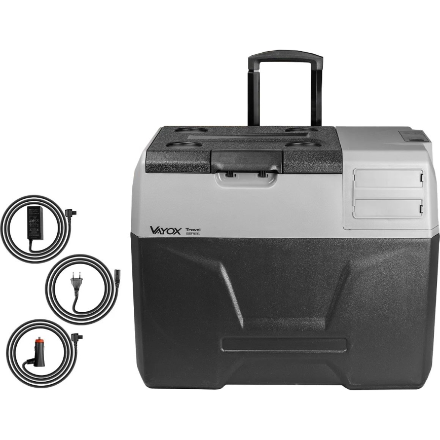 kannettava jääkaappi autoon LCD-näytöllä 40 l 230V/12V/24V musta