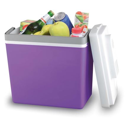 Kannettava kylmälaukku autoon 23 l 55W/12V/230V violetti/valkoinen
