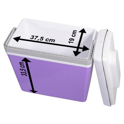 Kannettava kylmälaukku autoon 23 l 55W/12V/230V violetti/valkoinen