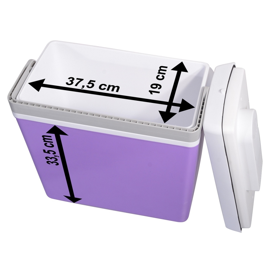 Kannettava kylmälaukku autoon 23 l 55W/12V/230V violetti/valkoinen