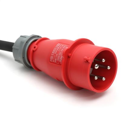 Matkakäyttöön tarkoitettu kannettava latausasema sähköautoille (EV/PHEV) AC Type 2 -liittimellä 32 A / 400 V, 22 kW, IP55, 5 m + 230 V 3,7 kW -adapteri + kotelo