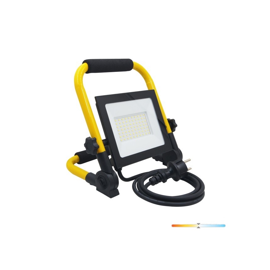 Kannettava LED-valonheitin TIGRA LED/50W/4000K IP54 musta/keltainen