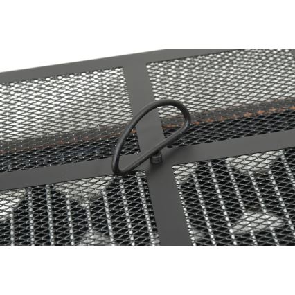 Kannettava puinen nuotio arinalla musta/patina