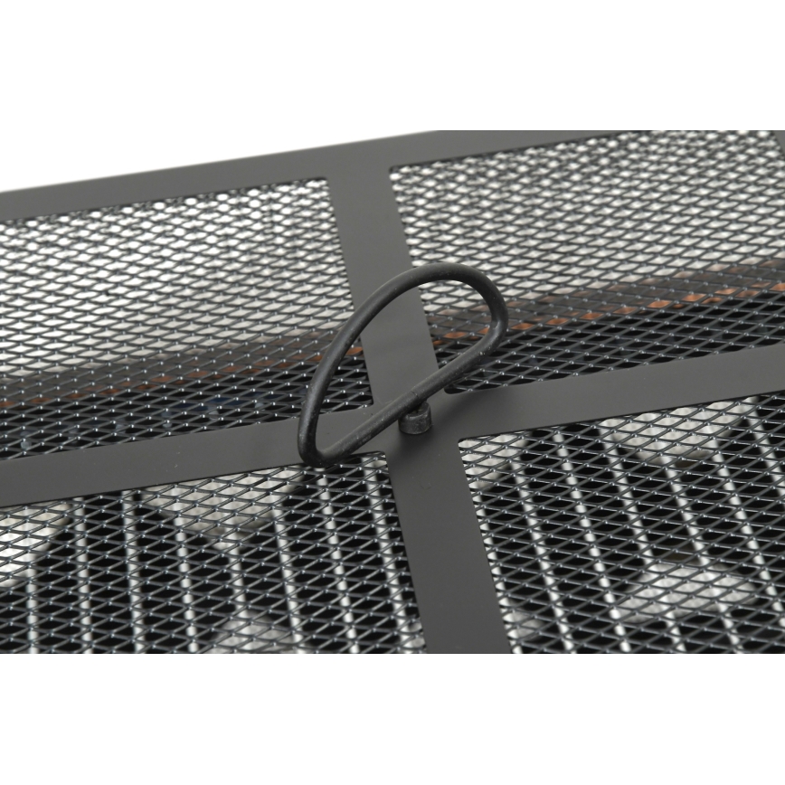 Kannettava puinen nuotio arinalla musta/patina