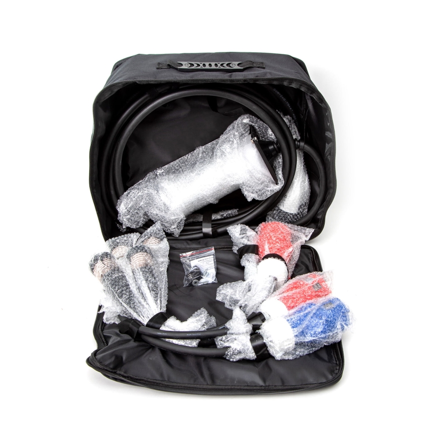 Kannettava sähköauton laturi, jossa 4 Type 2 -adapteria 32A/480V 22kW 5m IP67