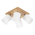 Katon kohdevalo APRILLIA 4xE27/25W/230V tammi/valkoinen