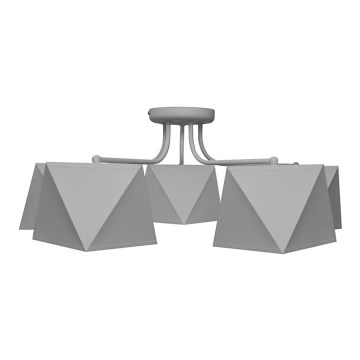Kattokruunu ADAMANT 5xE27/15W/230V harmaa